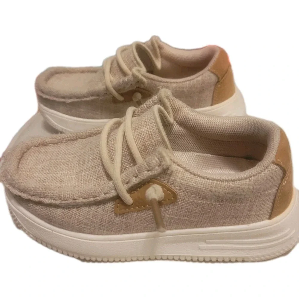 Blikcon Little Boy/Girl Slip-On Casual‎ Boat Shoes Light-Weight Lace Up